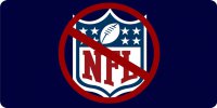 Boycott NFL Photo License Plate