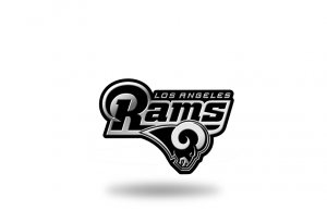 Los Angeles Rams NFL Plastic Auto Emblem