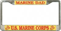 U.S. Marine Dad License Plate Frame