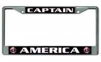 Captain America #2 Chrome License Plate Frame