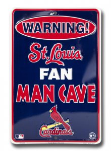 St. Louis Cardinals Man Cave Parking Sign