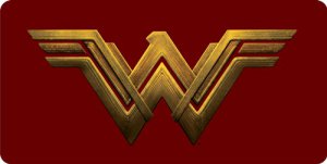Wonder Woman On Red Photo License Plate
