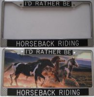 "I'd Rather Be Horseback Riding" Custom Frame