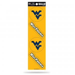 West Virginia Mountaineers Quad Decal Set