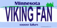 Design It Yourself Minnesota State Look-Alike Bicycle Plate