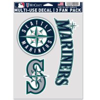 Seattle Mariners 3 Fan Pack Decals