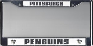 Pittsburgh Penguins Chrome license Plate Frame