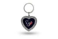 Houston Texans Bling Rhinestone Heart Keychain