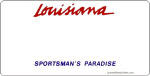 Louisiana License Plates & Frame