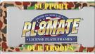 Heavy Duty Plastic "I Support The Troops" License Frame