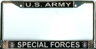 US Army Special Forces Photo License Plate Frame