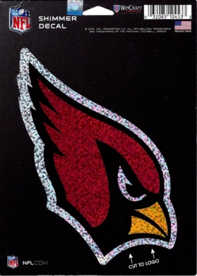 Arizona Cardinals Shimmer Vinyl Decal