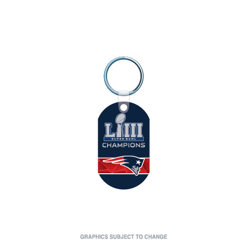 New England Patriots Super Bowl Champs Key Chain