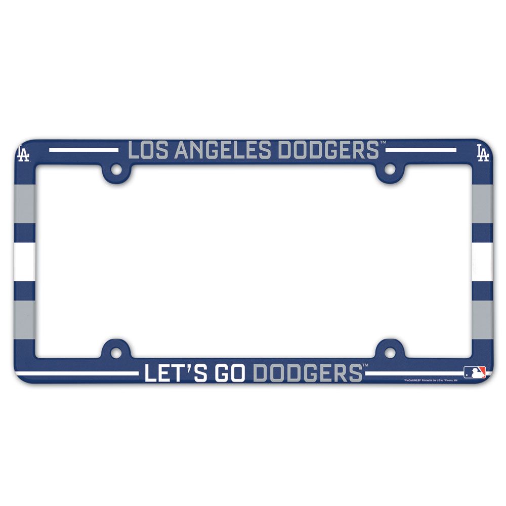 Los Angeles Dodgers Full Color Plastic License Plate Frame