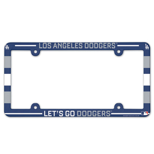 Los Angeles Dodgers Full Color Plastic License Plate Frame