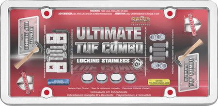 Ultimate Tuf Combo Chrome Plastic Frame Combo Pack