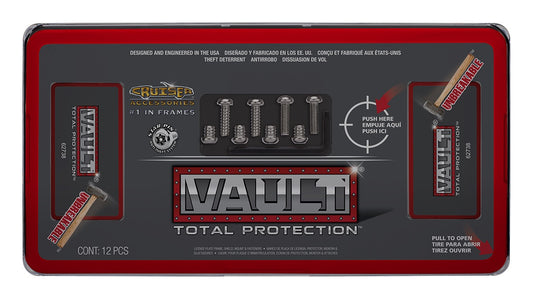 Vault Red / Smoke ABS Plastic License Plate Frame