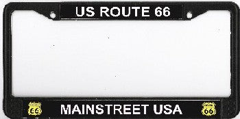 Route 66 Mainstreet USA Photo License Plate Frame