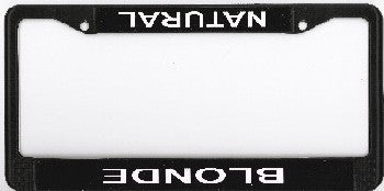 Natural Blonde Photo License Plate Frame