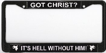Got Jesus? Photo License Plate Frame