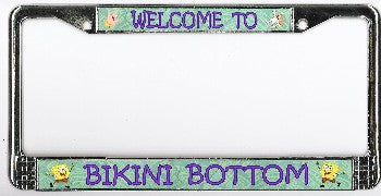 Welcome To Bikini Bottom Photo License Plate Frame