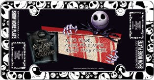 Jack Skellington Plastic License Plate Frame