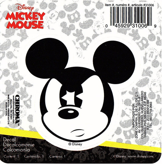 Angry Mickey Mouse Vinyl Decal