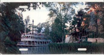 Steam Paddlewheel Photo License Plate