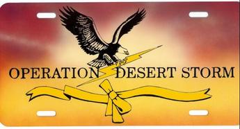 Operation Desert Storm Photo Plate