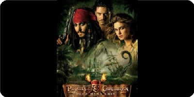 Pirates of the Caribbean Centered Photo Plate