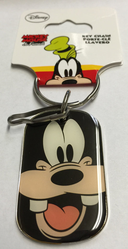 Goofy Dog Tag Keychain