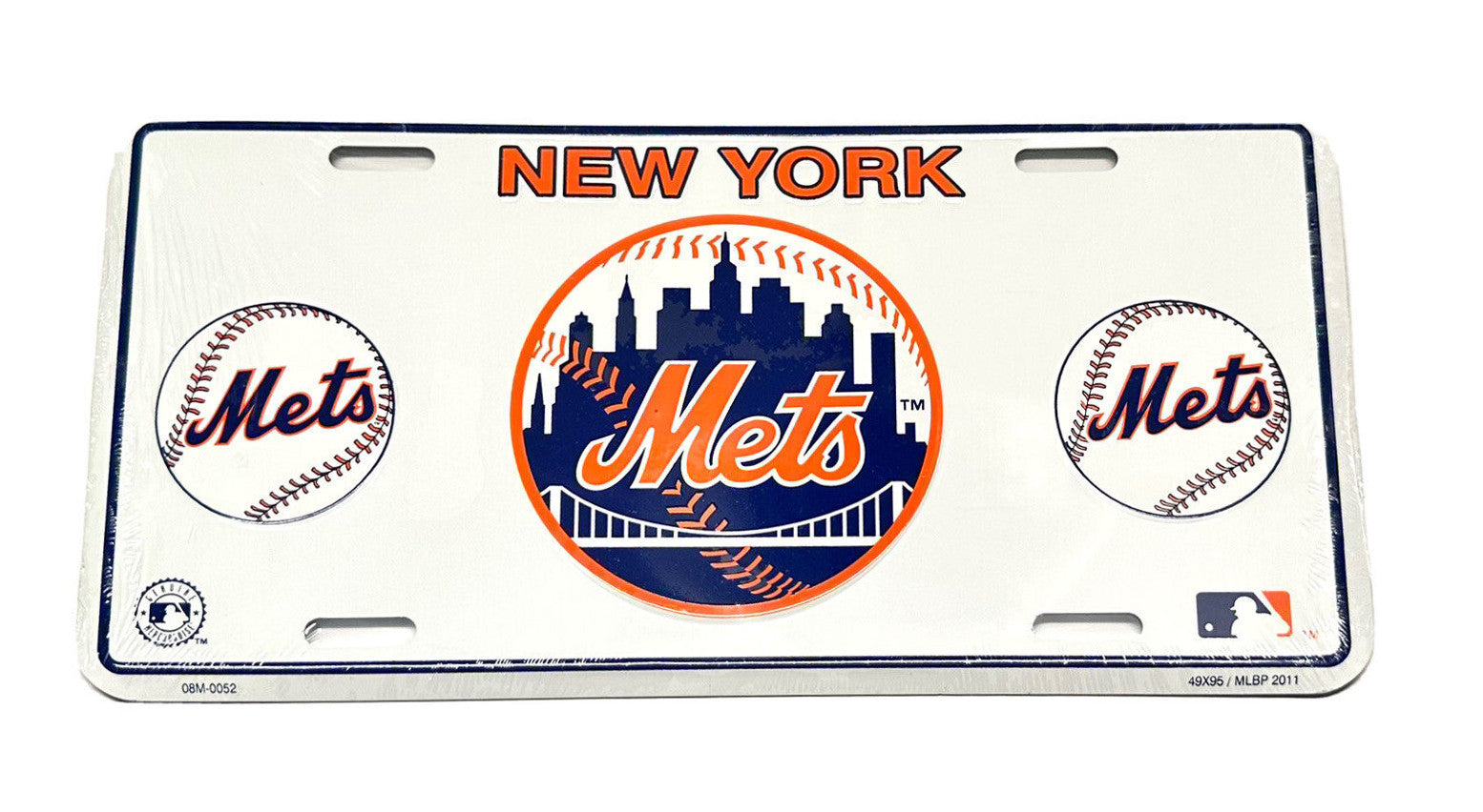 New York Mets White License Plate – Auto License Plates Frames