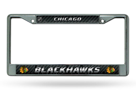 Chicago Blackhawks Chrome License Plate Frame