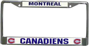 Montreal Canadiens Chrome License Plate Frame