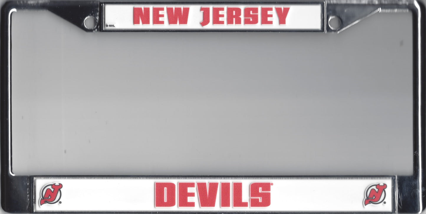 New Jersey Devils Chrome License Plate Frame