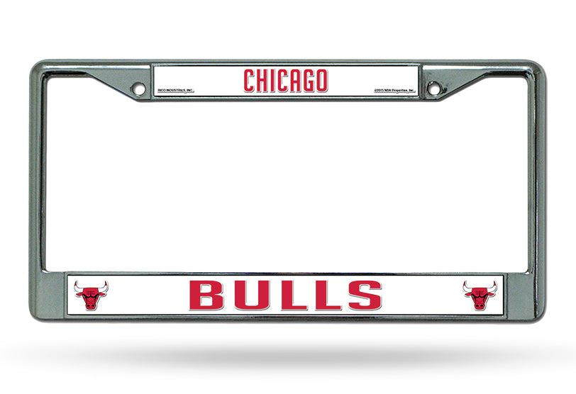 Chicago Bulls Chrome License Plate Frame