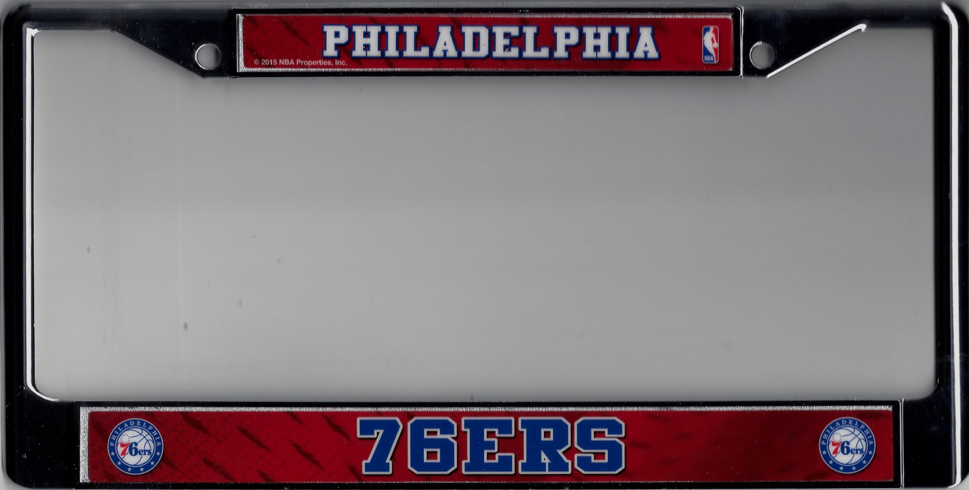 Philadelphia 76ers Chrome License Plate Frame