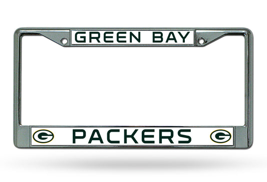 Green Bay Packers Chrome License Plate Frame