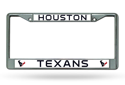 Houston Texans Chrome License Plate Frame