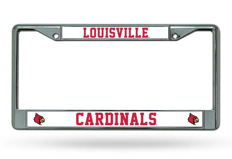 Louisville Cardinals Chrome License Plate Frame