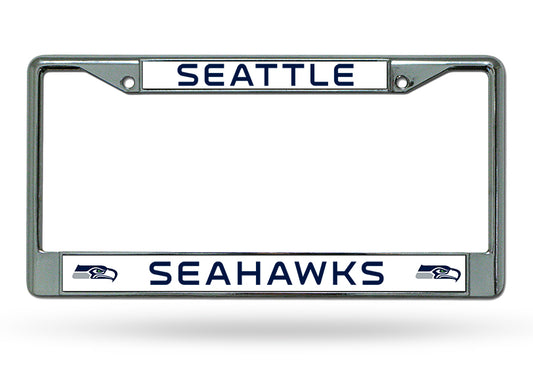 Seattle Seahawks Chrome License Plate Frame