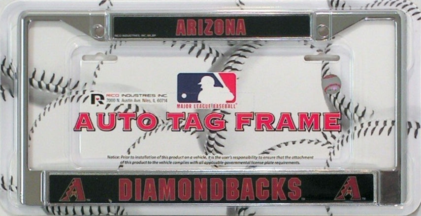 Arizona Diamondbacks Chrome License Plate Frame