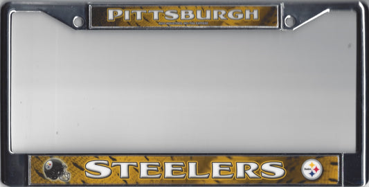 Pittsburgh Steelers Chrome License Plate Frame