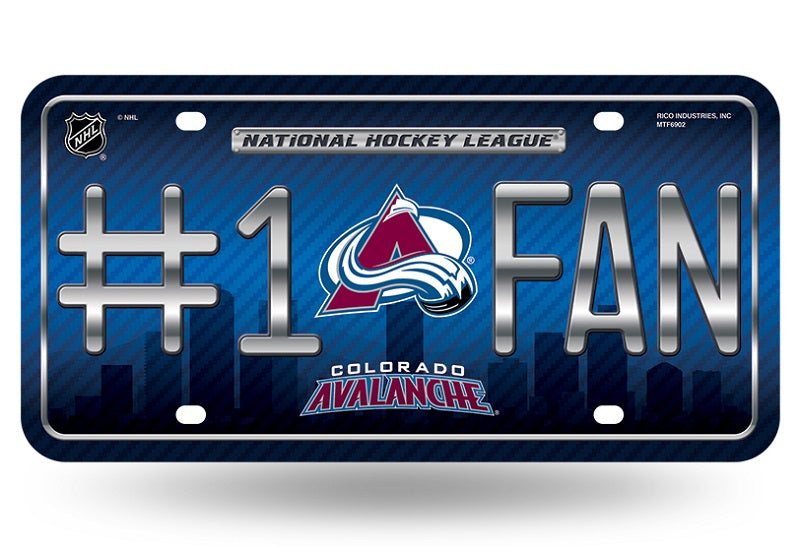 Colorado Avalanche #1 Fan License Plate