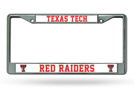 Texas Tech Red Raiders Chrome License Plate Frame