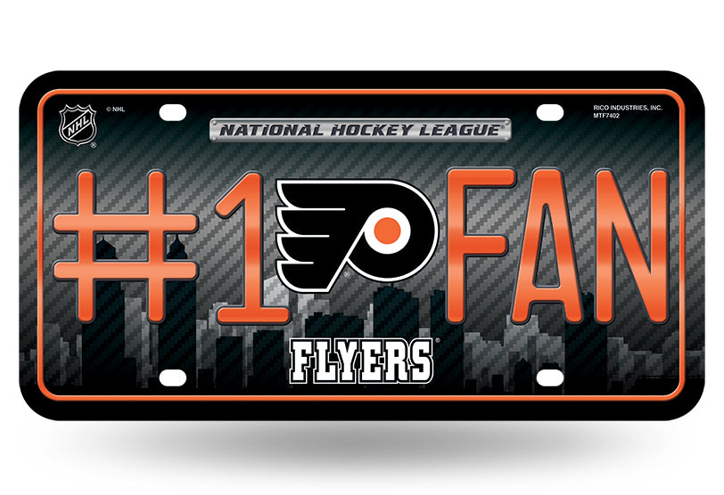 Philadelphia Flyers #1 Fan Metal License Plate