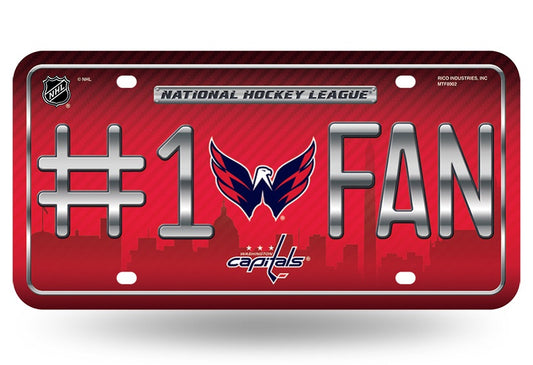 Washington Capitals Metal License Plate