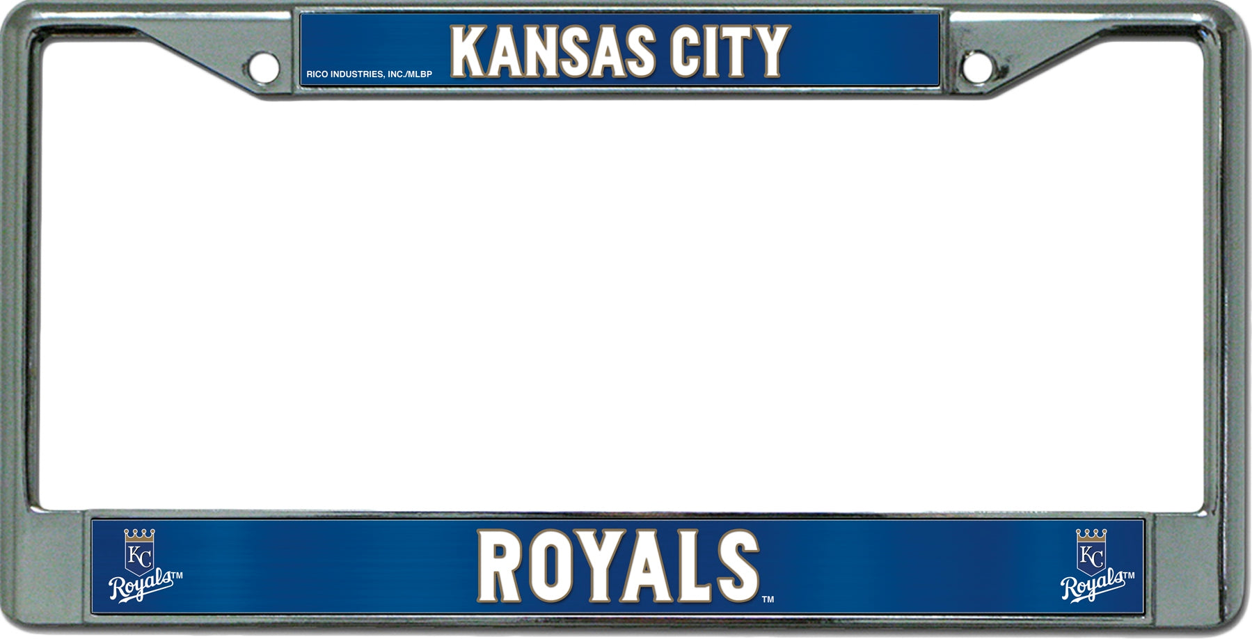 Kansas City Royals Chrome License Plate Frame