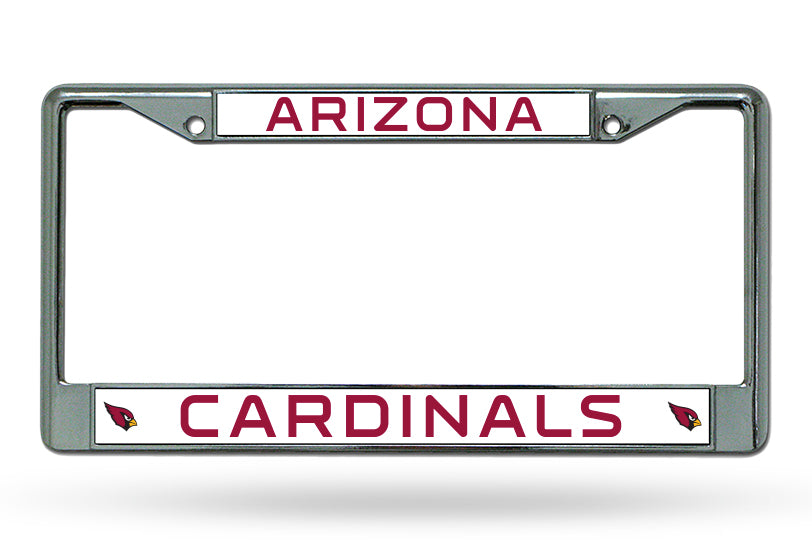 Arizona Cardinals Chrome License Plate Frame