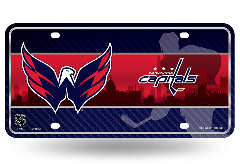 Washington Capitals Metal License Plate